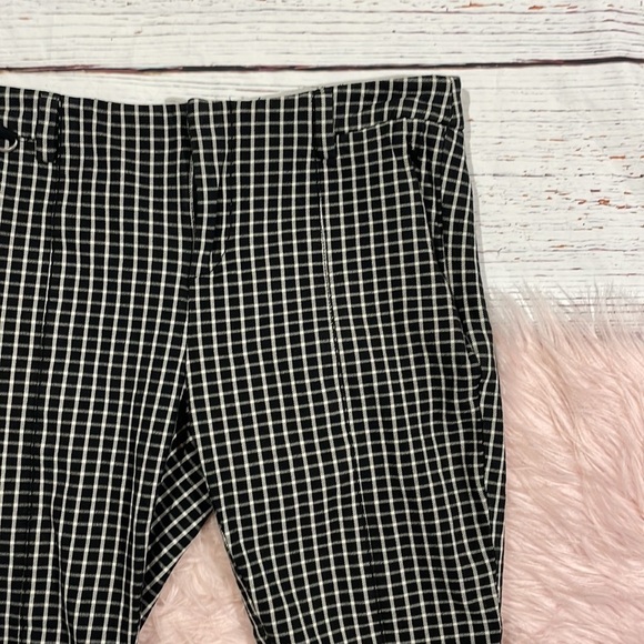 Anthropologie The Essential Slim Windowpane Ankle Pants - Picture 5 of 10